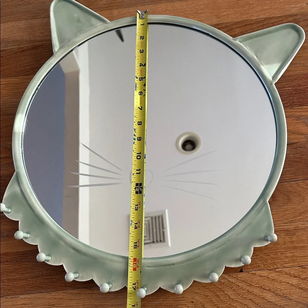 Retired Pottery Barn Kids Kitty Mirror with Hooks